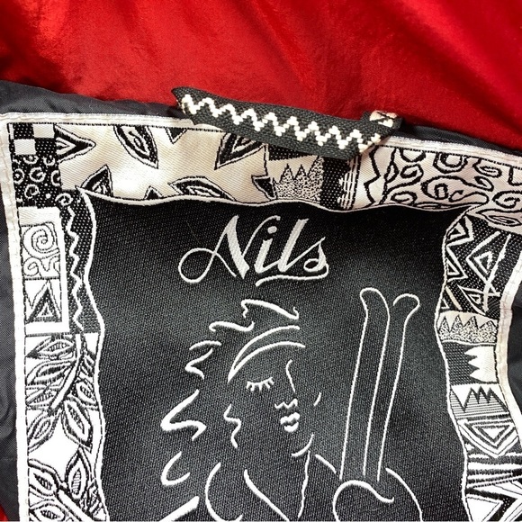 Vintage Nils Skiwear Puffer Long Jacket Size 12 Red Down 550Fill USA - Picture 13 of 16